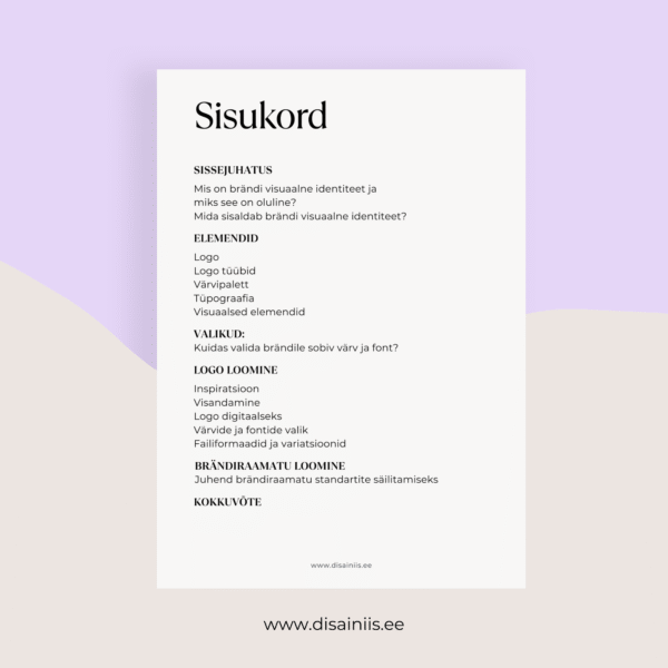 Brändi visuaalne identiteet - juhend