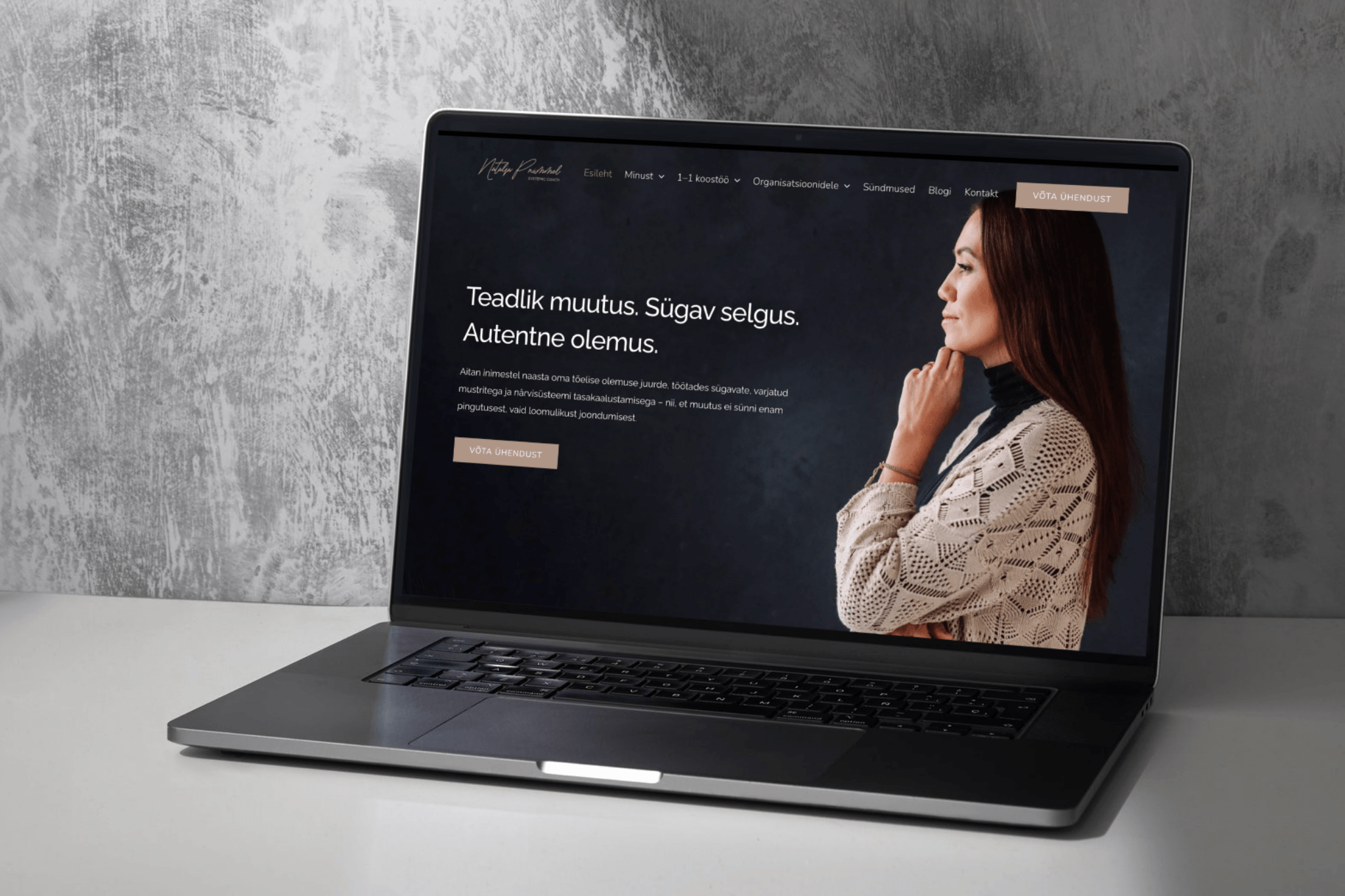 Natalja Prümmel mockup. Veebidisain Disain iis