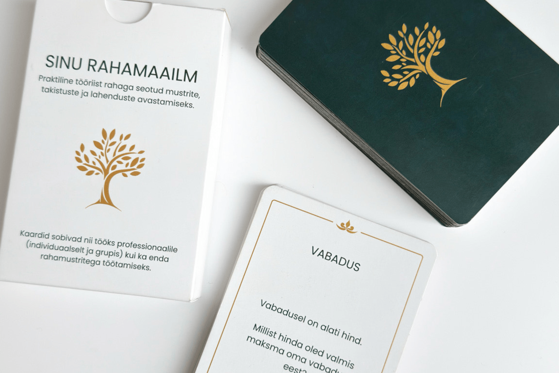 Sinu Rahamaailm kaardid. Autor Riine Aidberg, kujundus Disain iis